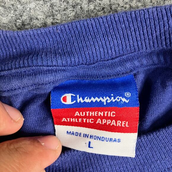 Champion T-Shirt Mens Size L Blue Kentucky Graphic College Athletic Tee - Picture 3 of 8